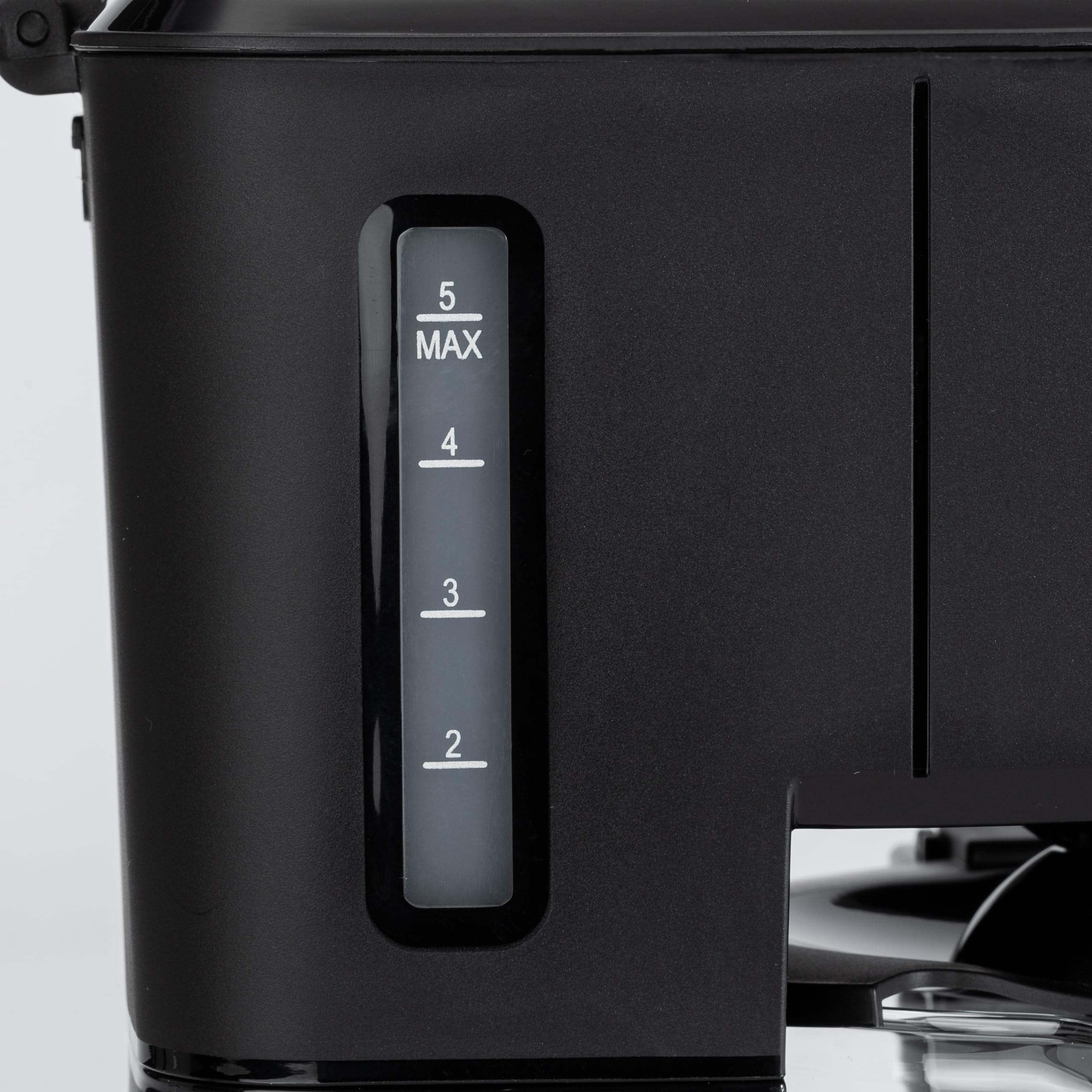 Amazon Basics 12 Cup Drip Coffee Maker, Coffee Machine with Glass Coffee Pot (1.9 Qt), Auto Shut-off, Auto Pause, Removable Filter Basket, Black & Silver